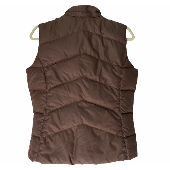 Lucy Womens Brown Duck Down Puffer Vest Size Small - Picture 2 of 11